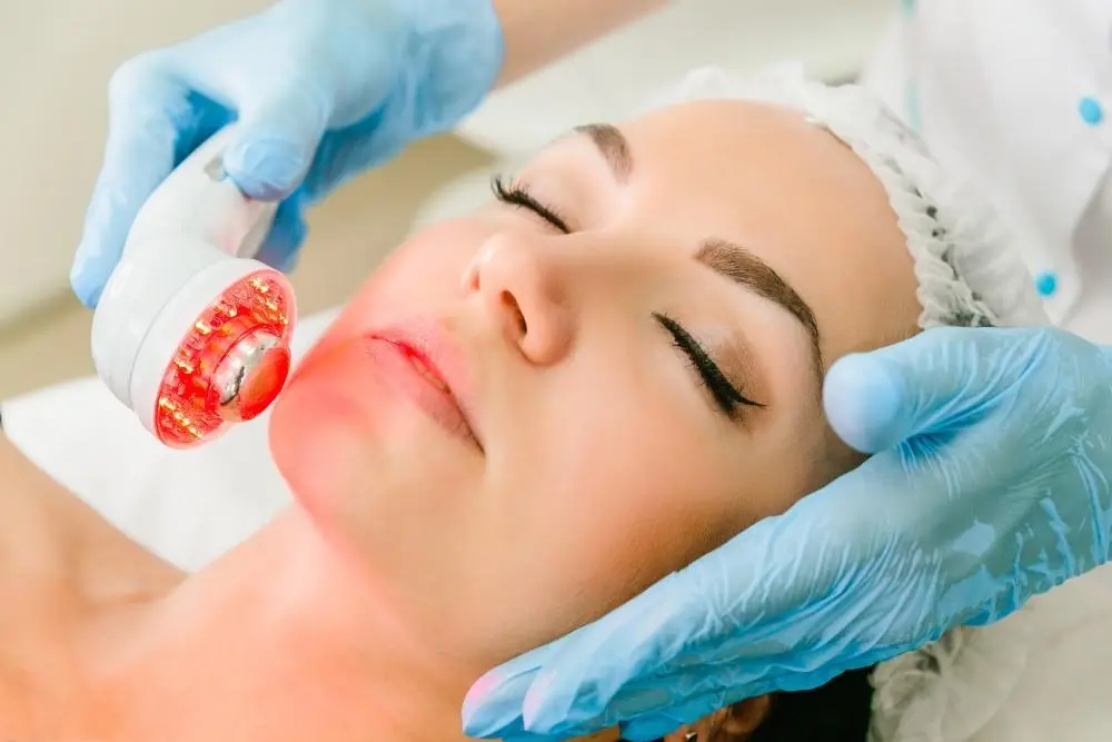 woman having non-surgical Morph8 treatment Canary Wharf